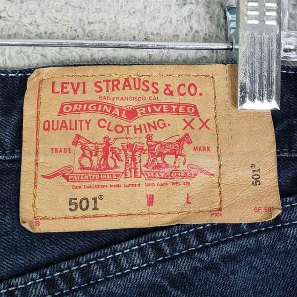 VTG 90's Levi's XX 501 Button Fly Jeans Men’s Size 29x32 Made in USA Flaw - Picture 7 of 11